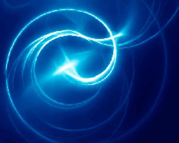 抽象的なデザイン ブルー エネルギー渦の背景 — ストックベクタ