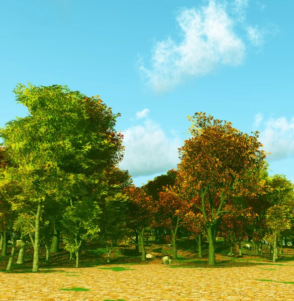 Höstens landskap — Stockfoto