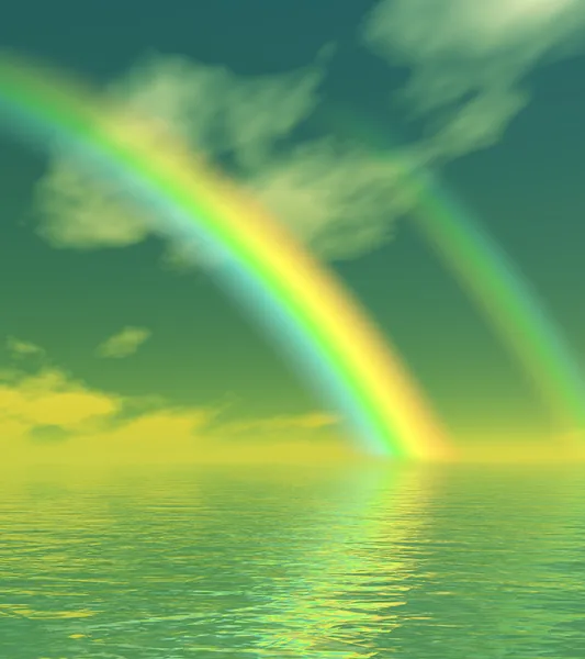Красивая радуга — стоковое фото