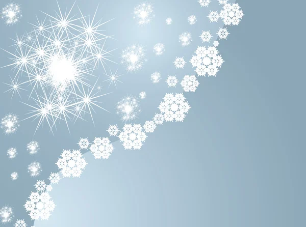 Beautiful snowflakes background — Stock Vector