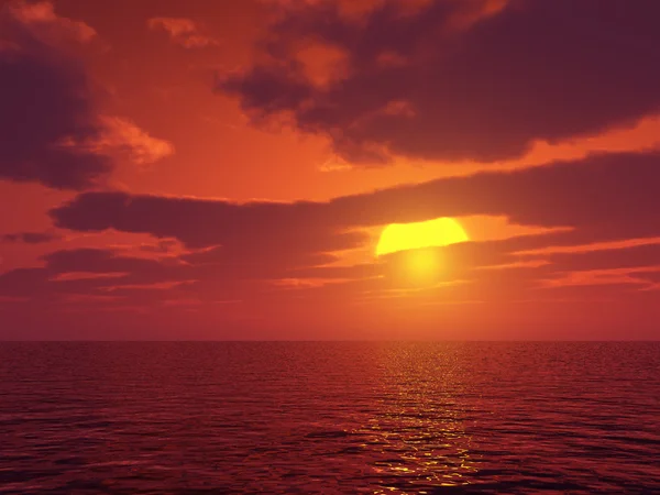 Schöner Sonnenuntergang — Stockfoto