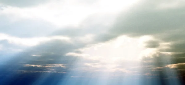 Dieu rayonne illustration ciel — Image vectorielle