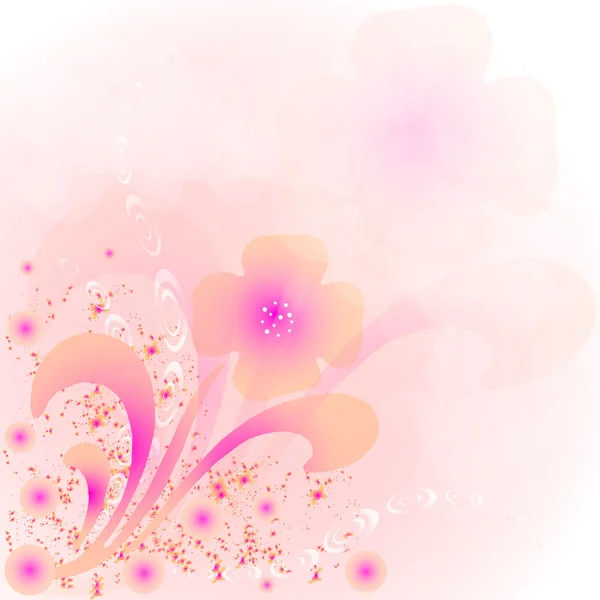 Vacker blommig bakgrund — Stock vektor