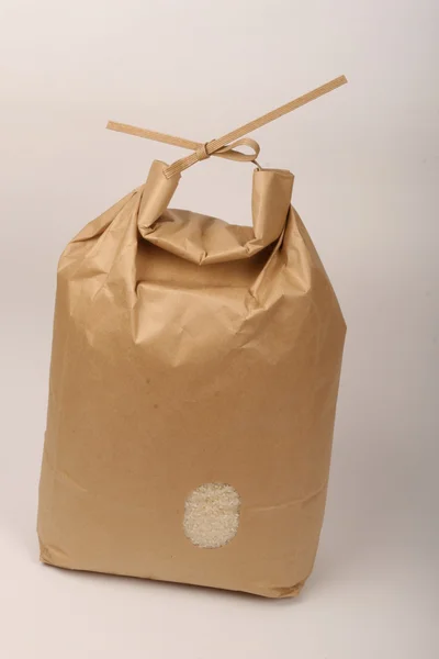 Бумажный рисовый мешок Лицензионные Стоковые Фото