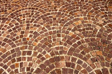 Arched brick background pattern