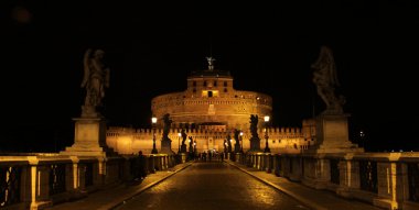 Night at Castel Sant'Angelo clipart