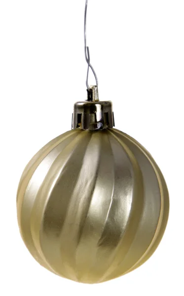 Pendurado ornamento de Natal de ouro — Fotografia de Stock
