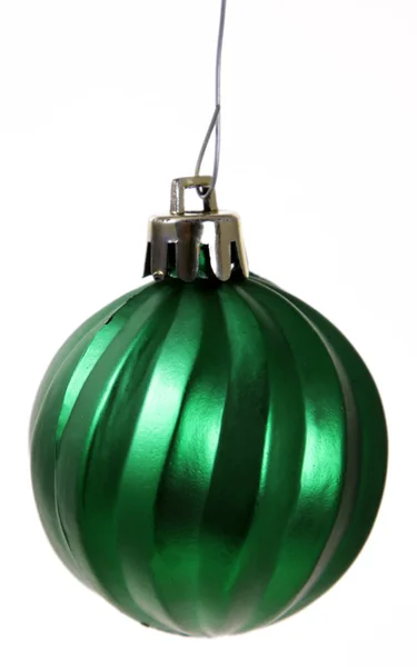 Opknoping groene kerst ornament — Stockfoto