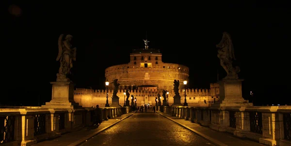 stock image Night at Castel Sant'Angelo