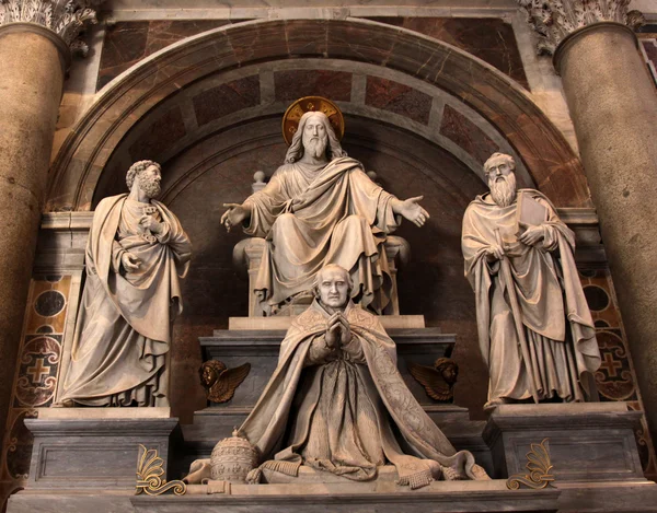 Jesus, Paulus, Petrus och påven — Stockfoto