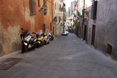 Road in Siena clipart