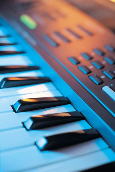 Elektronické hudební klávesnice — Stock fotografie