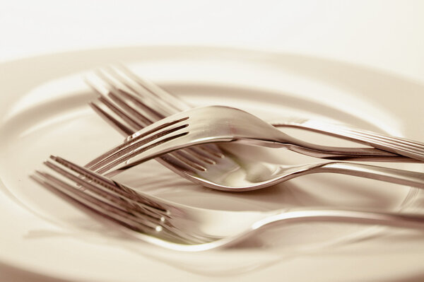 Forks on Plate