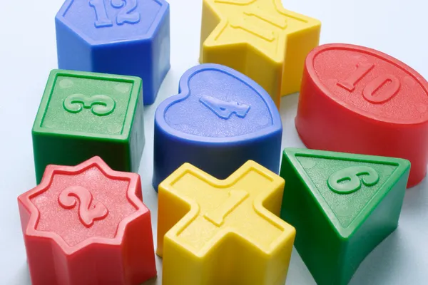 Şekil sıralayıcısı oyuncak blokları — Stok fotoğraf