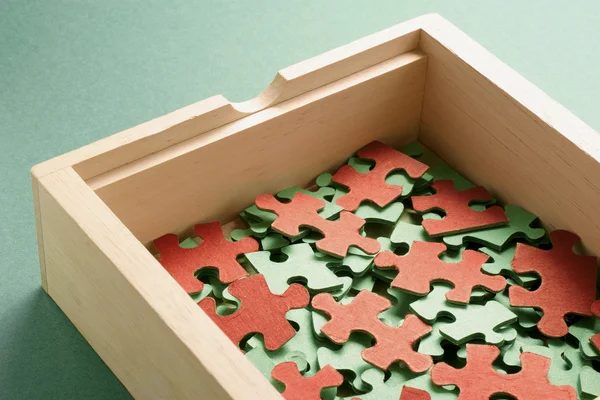 Caixa de quebra-cabeças — Fotografia de Stock
