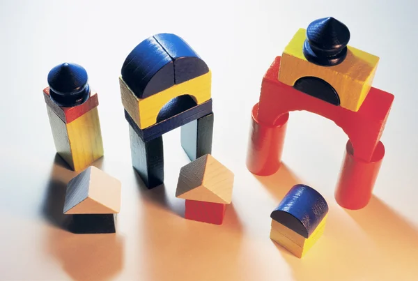 Строительные блоки для игрушек — стоковое фото