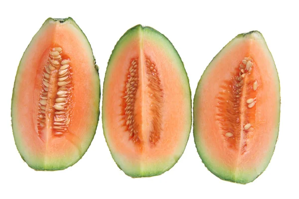 Skivor av rock melon — Stockfoto