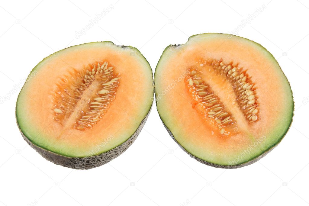 Halves of Rock Melon