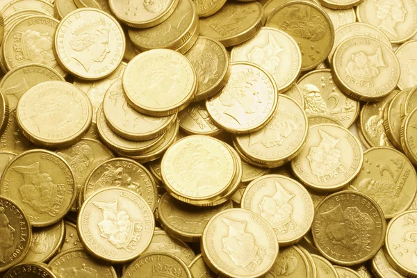 Close up de moedas — Fotografia de Stock