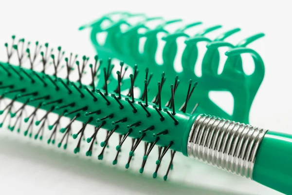 Hairbrush and Hairclip — Stock Photo, Image