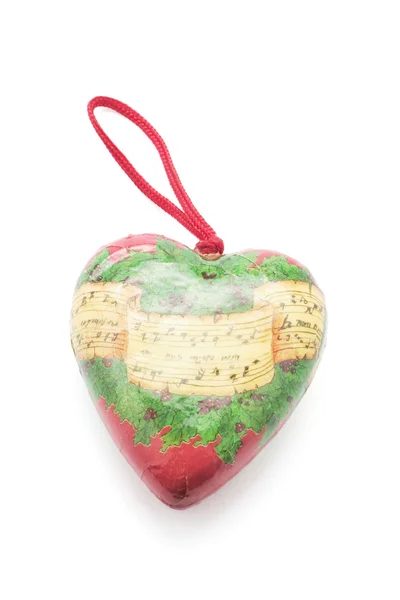 Christmas Heart Ornament — Stock Photo, Image