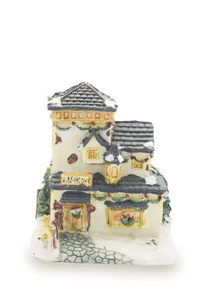 Boże Narodzenie dom figurka — Zdjęcie stockowe
