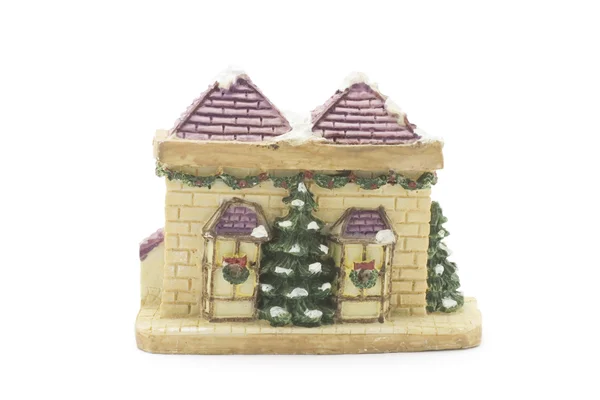 Christmas House Figurine — Stock Photo, Image