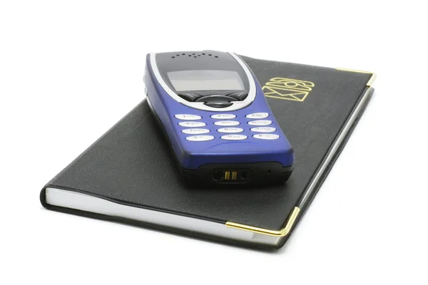 Mobile Phone and Notebook — Stock Photo, Image