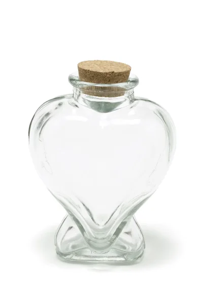 Herzförmige Flasche — Stockfoto