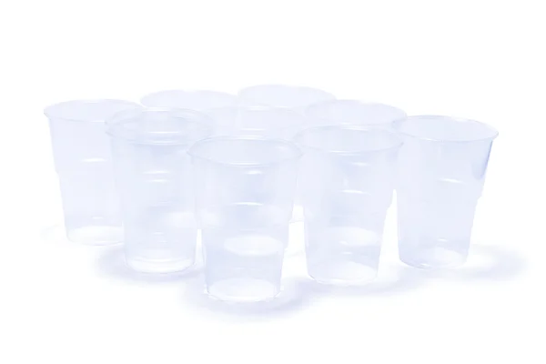 Bicchieri di plastica — Foto Stock