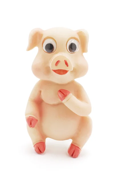 Іграшка свиня — стокове фото