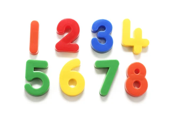 Numery z tworzyw sztucznych — Zdjęcie stockowe