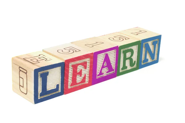 Alphabet Blocks - Learn — Stock Photo, Image