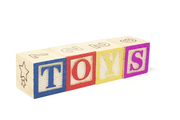 Alfabet bloki - zabawki — Zdjęcie stockowe