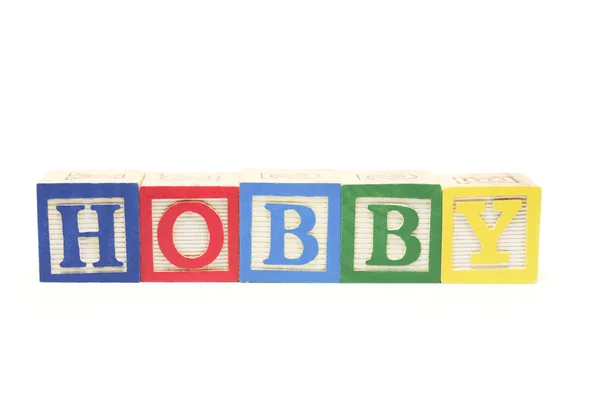 Bloques del alfabeto - Hobby — Foto de Stock