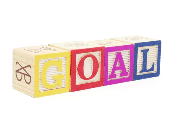 Alphabet Blocks - Goal — Stock Photo, Image