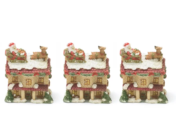 Weihnachtsbauwerke im Miniaturformat — Stockfoto