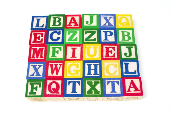 Alfabet bloki — Zdjęcie stockowe