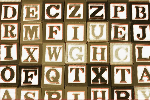 Bloques del alfabeto — Foto de Stock