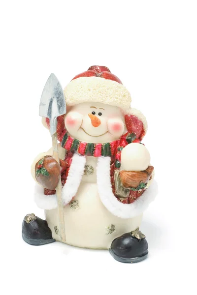 Figura muñeco de nieve Fotos de stock libres de derechos