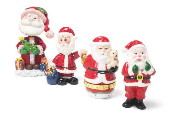 Weihnachtsmann-Figuren — Stockfoto