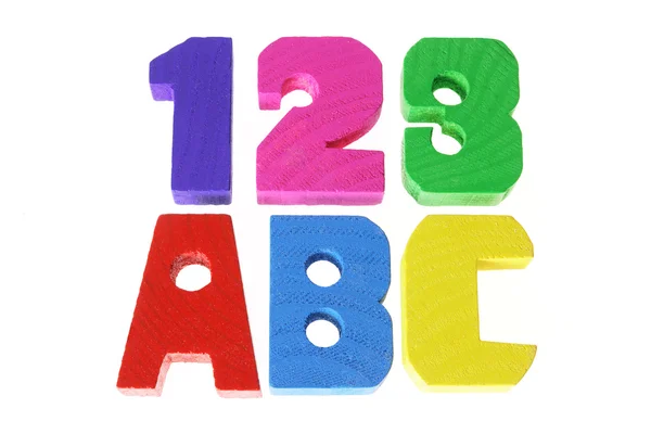 Alfabetu i liczb — Zdjęcie stockowe