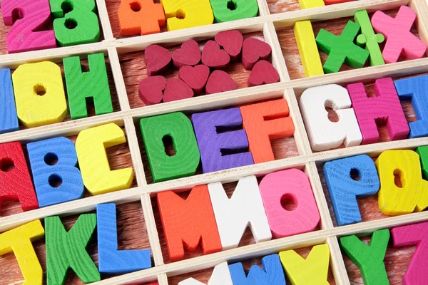 Drewniane alfabetów — Zdjęcie stockowe