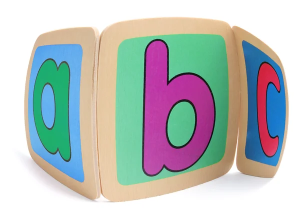 Pièces d'alphabet en bois — Photo