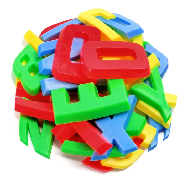 Plastic Alphabets — Stock Photo, Image
