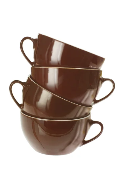 Stapel voor thee cups — Stockfoto