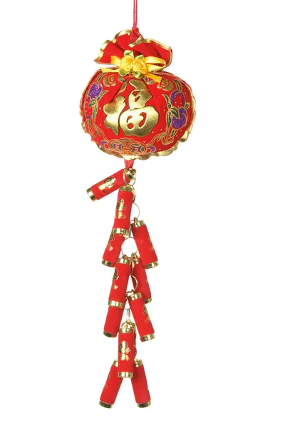 Chinese New Year Firecracker Ornament — Stock Photo, Image