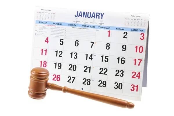 stock image Gavel and Calendar