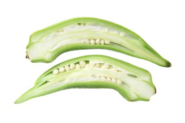 Slices of Okra clipart