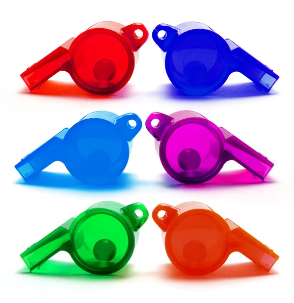Plastic Whistles — Stock Photo, Image